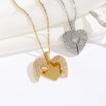 Custom Heart-Shaped Opening Pendant Necklace