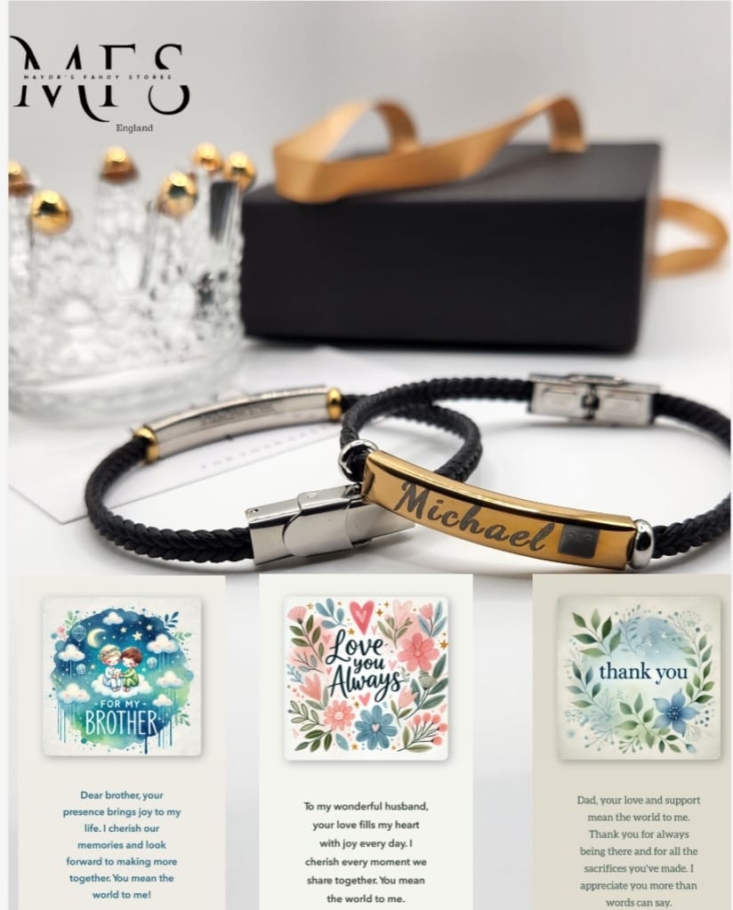 Men's stylish handmade weave leather and stainless steel bracelet. - Image 5