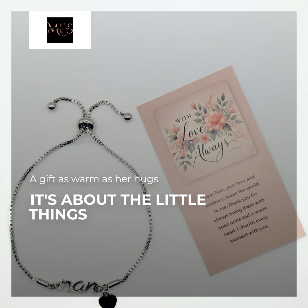 Mayor's Silver Plated Nan Bracelet Created with Zircondia and heart pendant - Image 6